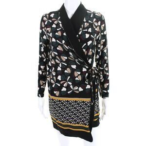 Deby Debo Womens Ophelia Floral Wrap Dress Black Size Extra Small 11334626
